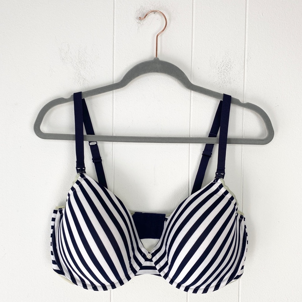 Striped Navy & White Underwire Bra - Women Intimates